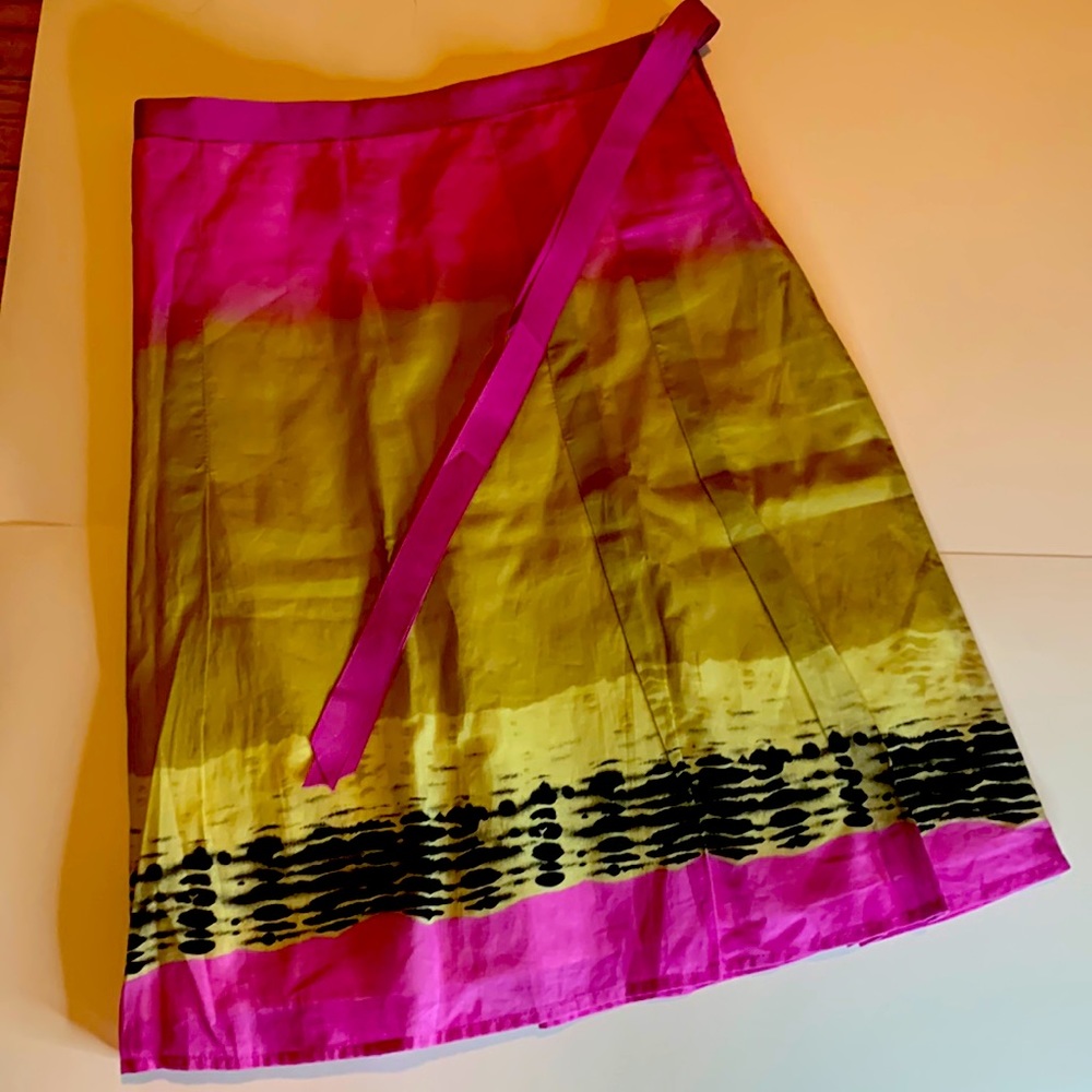Women multicolor flare skirt size 8